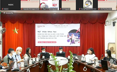 Hội thảo Khoa học đánh giá việc Dạy và Học môn Nói và Viết tiếng Việt tại DTU