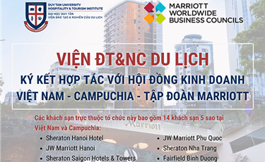 Viện Đào tạo & Nghiên cứu Du lịch Hợp tác với Hội đồng Kinh doanh Việt Nam-Campuchia, Tập đoàn Marriott